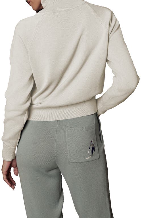 Alp N Rock Belle Ski Mock Neck Organic Cotton Blend Sweater In Neutral