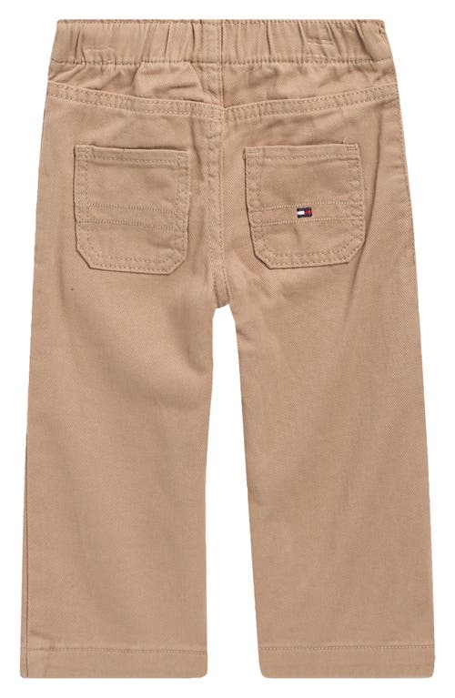Tommy Hilfiger Logo Heart Ruffle Top & Pants Set In Brown