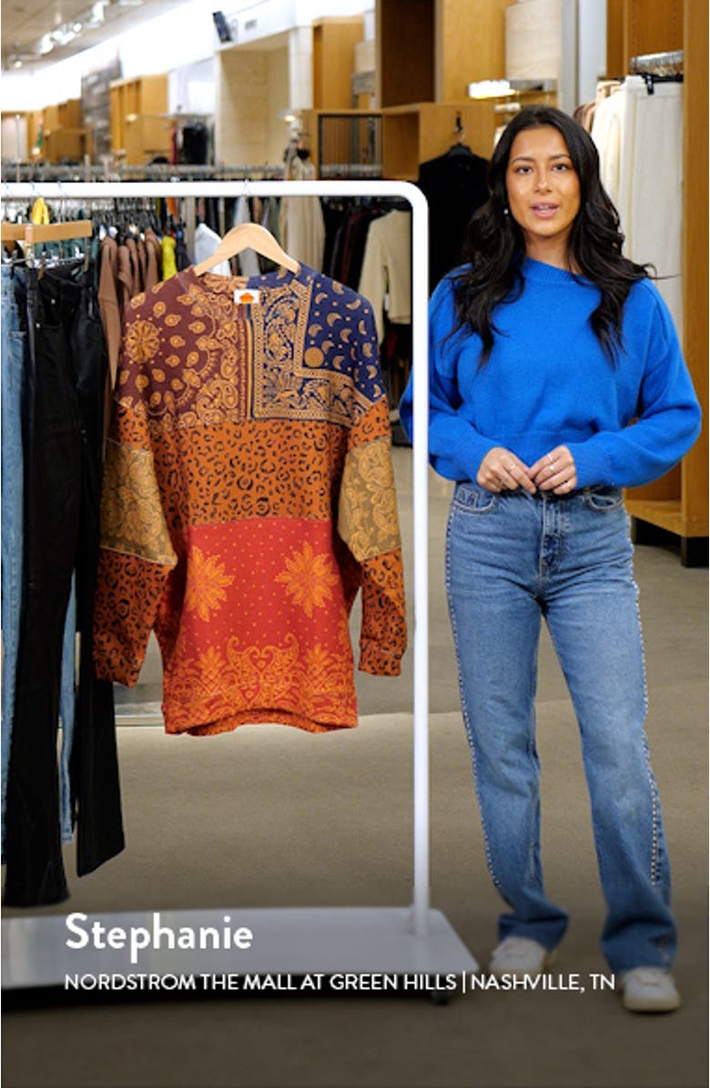 Bandana Dream Patchwork Sweatshirt, sales video thumbnail