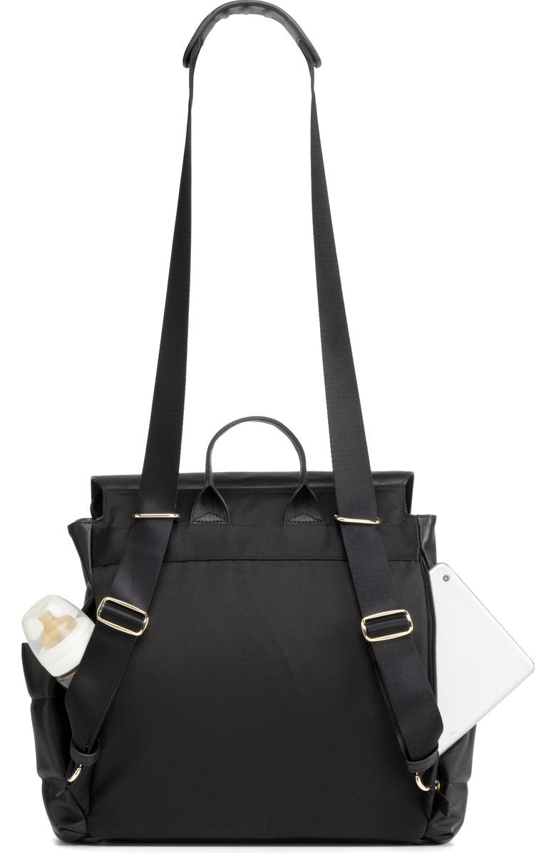 Storksak St. James Convertible Leather Diaper Backpack, Alternate, color,