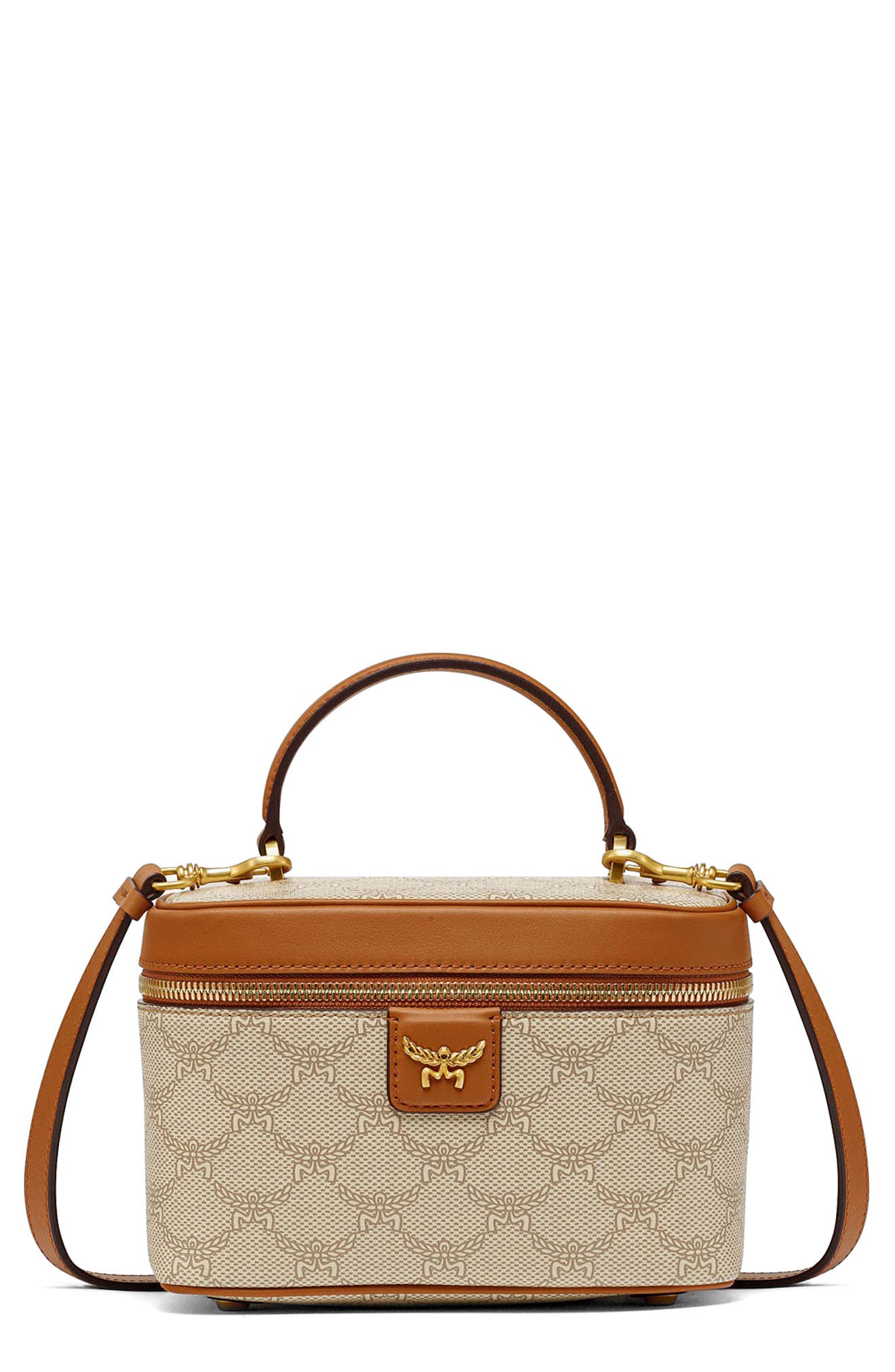 MCM Lauretos Coated Canvas Crossbody Bag