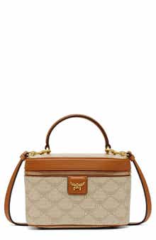 MCM Lauretos Coated Canvas Crossbody Bag