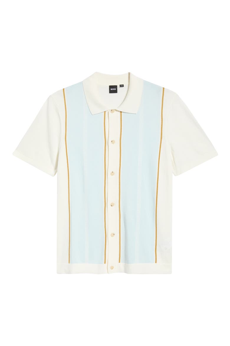 Lastro Cotton Blend Button-Up Shirt, Alternate, color, OPEN WHITE