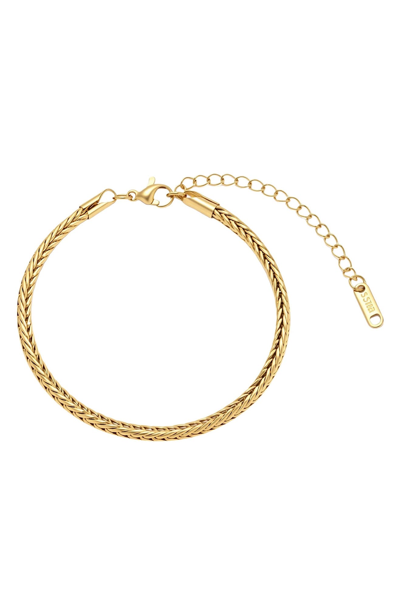 18k Gold Plated Braided Chain Bracelet