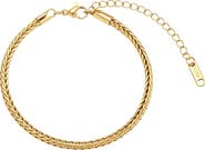 Adornia 18k Gold Plated Braided Chain Bracelet