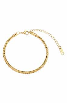 18k Gold Plated Braided Chain Bracelet