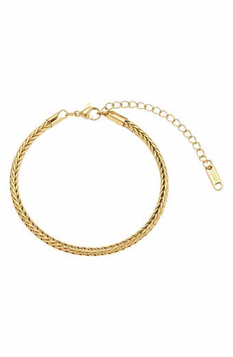 18k Gold Plated Braided Chain Bracelet