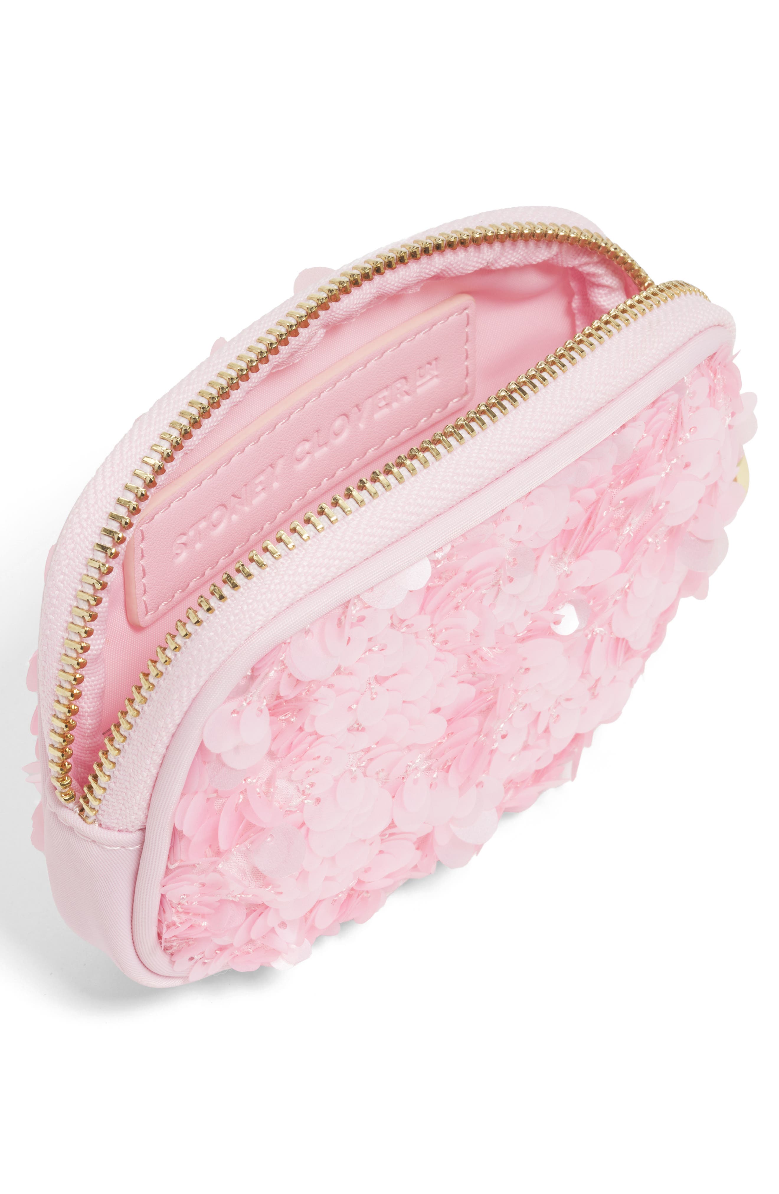 Stoney Clover Lane Micro Sequin Pouch, Alternate, color, Pink