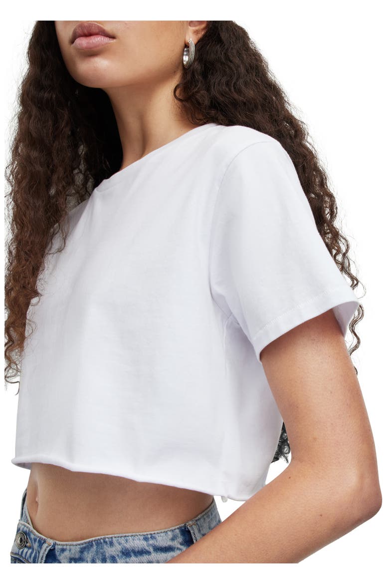 Soph Crop Cotton T-Shirt, Alternate, color, OPTIC WHITE