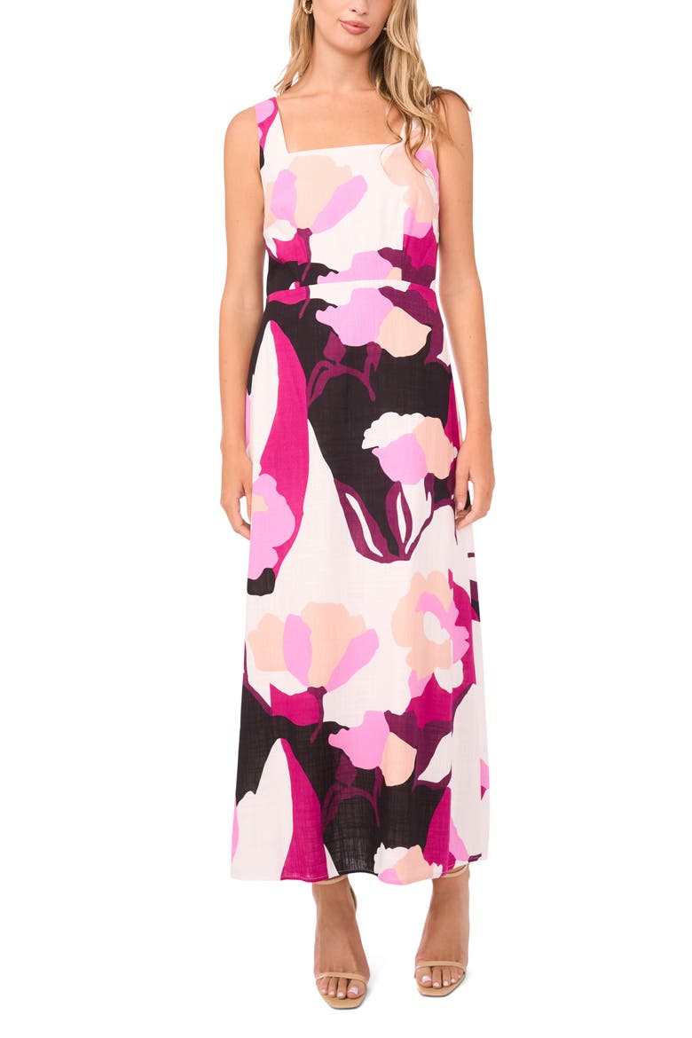Floral Maxi Dress, Main, color, WILD PETUNIA