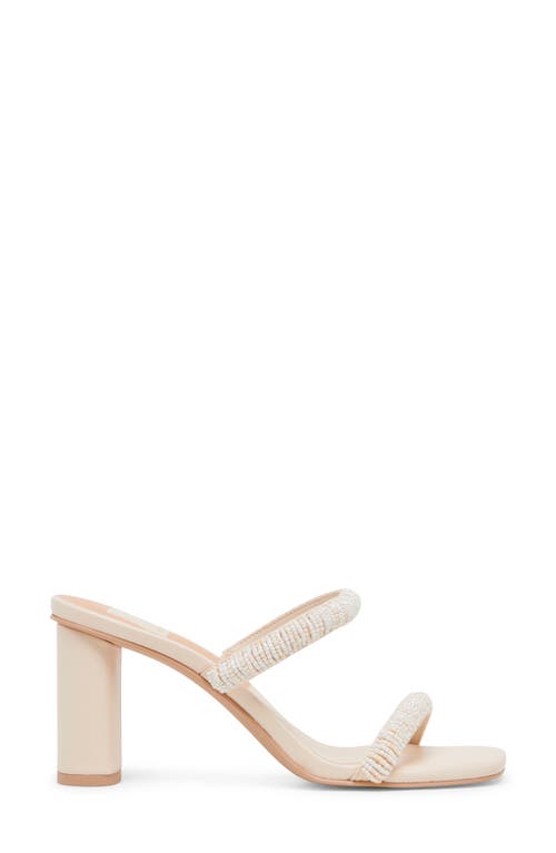 Dolce Vita Nolah Slide Sandal In Ivory Multi Beads
