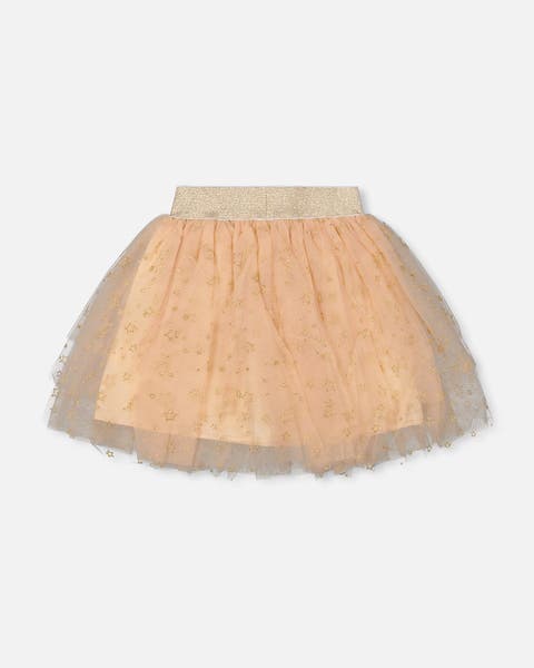 Multi Layer Glittering Mesh Skirt (Little Kid & Big Kid)