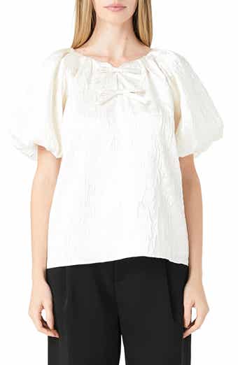 Crinkle Satin Top