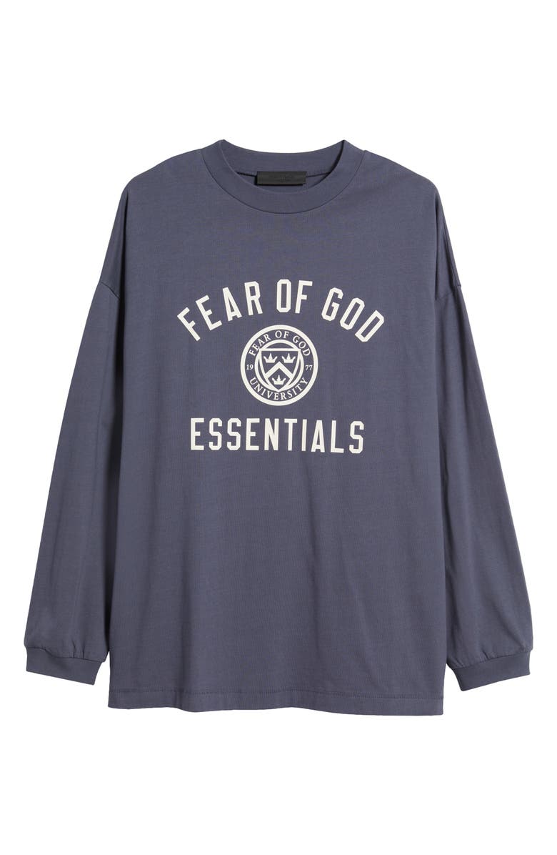 Fear of God Essentials Long Sleeve Cotton Jersey Graphic T-Shirt, Alternate, color, 