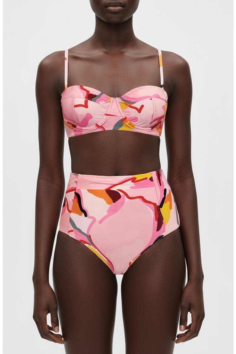 Aurora Bloom Underwire Bikini Top, Main, color, Pink