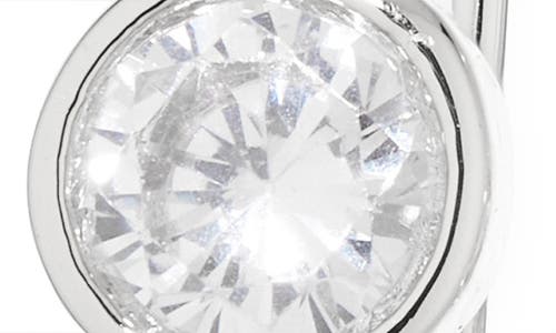 Sterling Forever Elspeth Bezel Set Cz Drop Earrings In Metallic