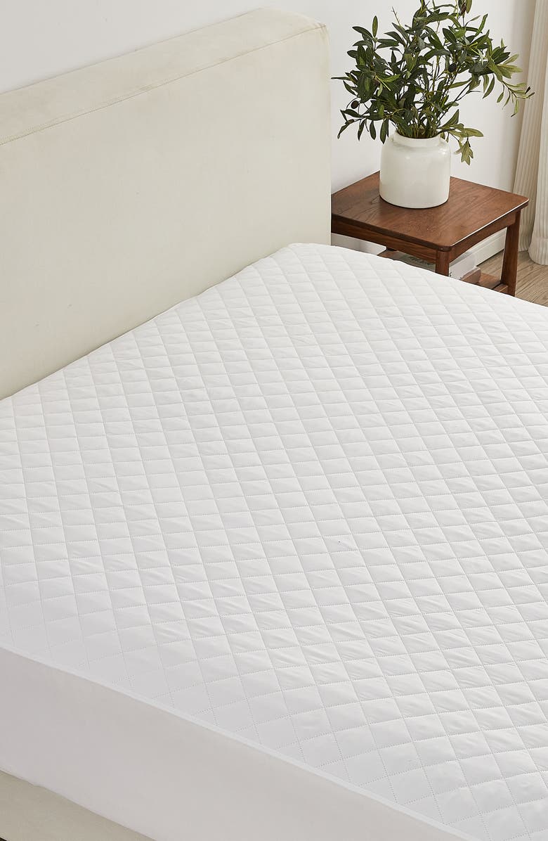 Woven & Weft Quilted Mattress Pad, Main, color, White