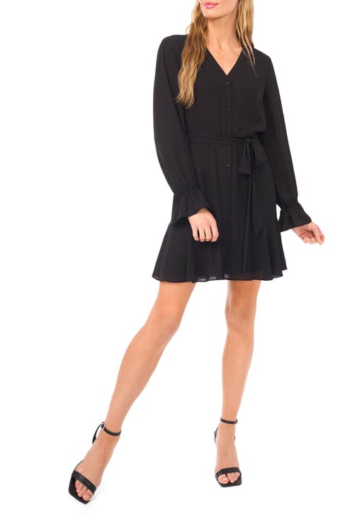 Long Sleeve Georgette Dress