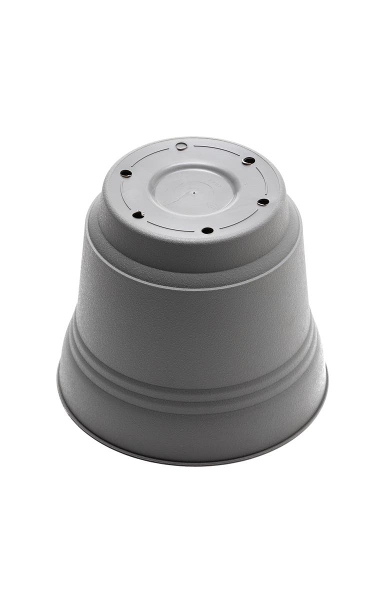 Bloem 14 Inch Saturn Round Planter With Saucer Tray, Alternate, color, Gray