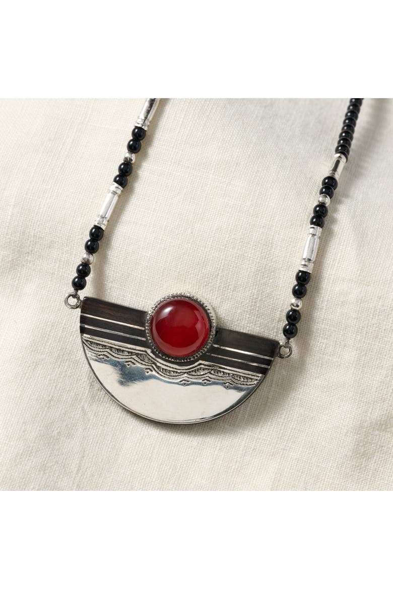 Amellal Tuareg Pendant Necklace, Alternate, color, Silver