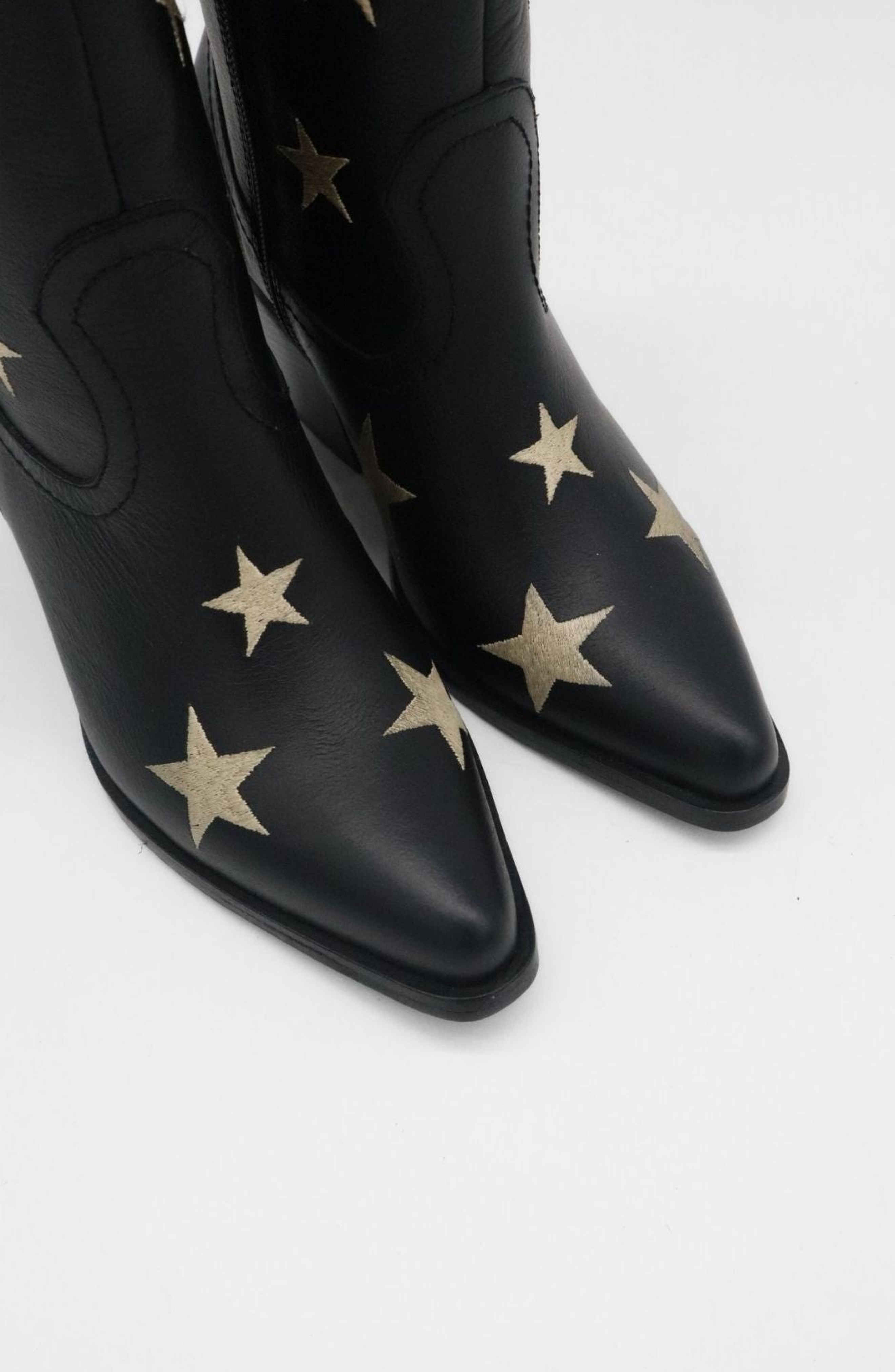 STIVALI NEW YORK Moonlight Western Inspired Cowboy Boots, Alternate, color, Moon And Stars