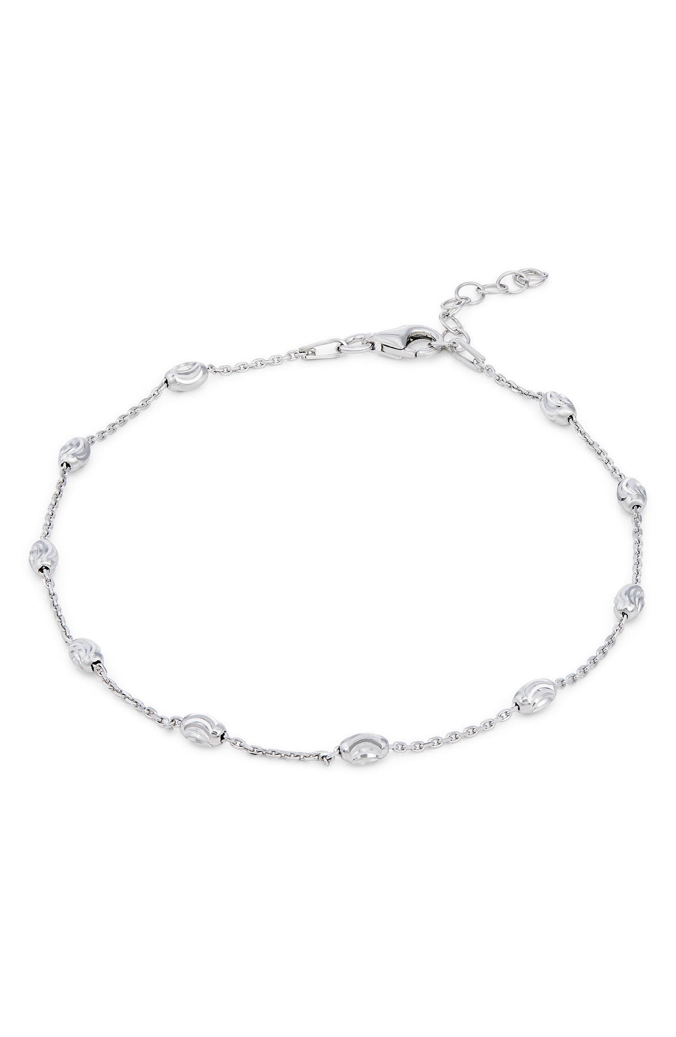 Italian Two Tone Bead Anklet