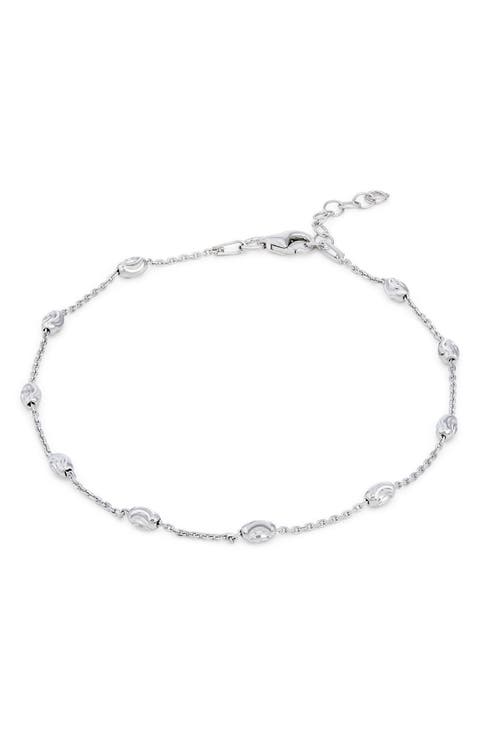 Italian Two Tone Bead Anklet