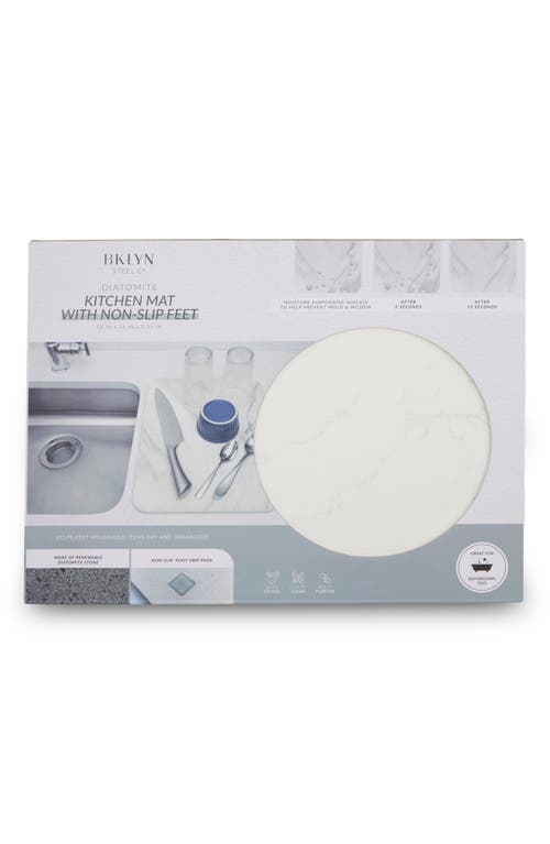 Core Home Quick Drying Kitchen Mat In White