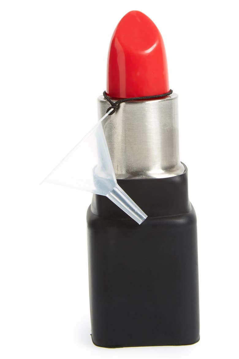 Lipstick Flask, Main, color, BLACK