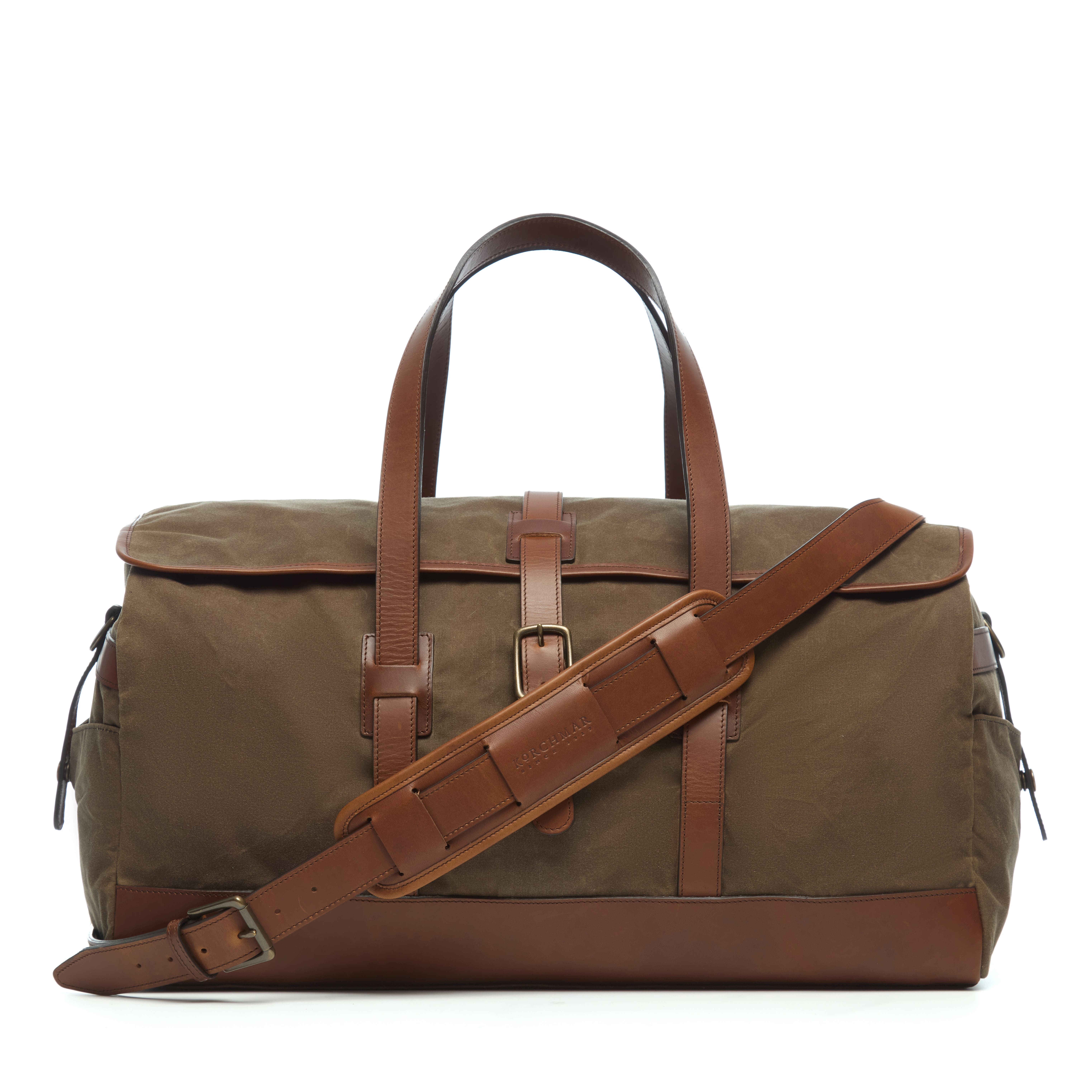 Flynn 20" Waxed Canvas Weekender, Main, color, Olive