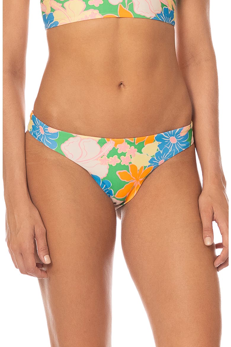 Tropic Lei Flirt Reversible Bikini Bottoms, Main, color, OPEN GREEN