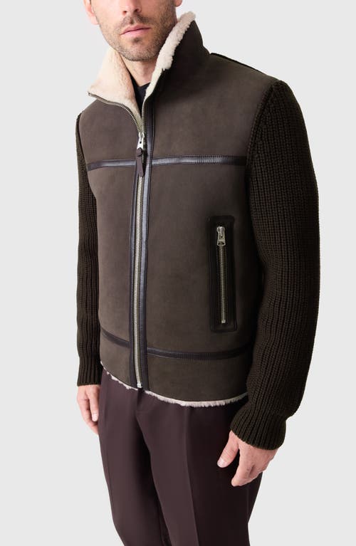 Mackage Zip-up Leather Jacket In Brown
