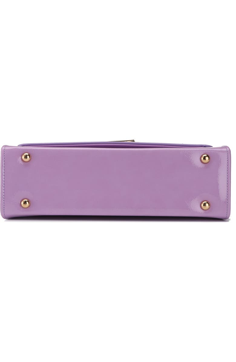 NINETY UNION Patent Faux Leather Handbag, Alternate, color, Lavender Multi