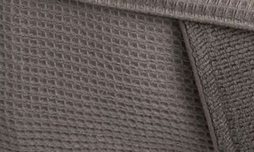 Cozy Earth Waffle Terry Robe In Gray