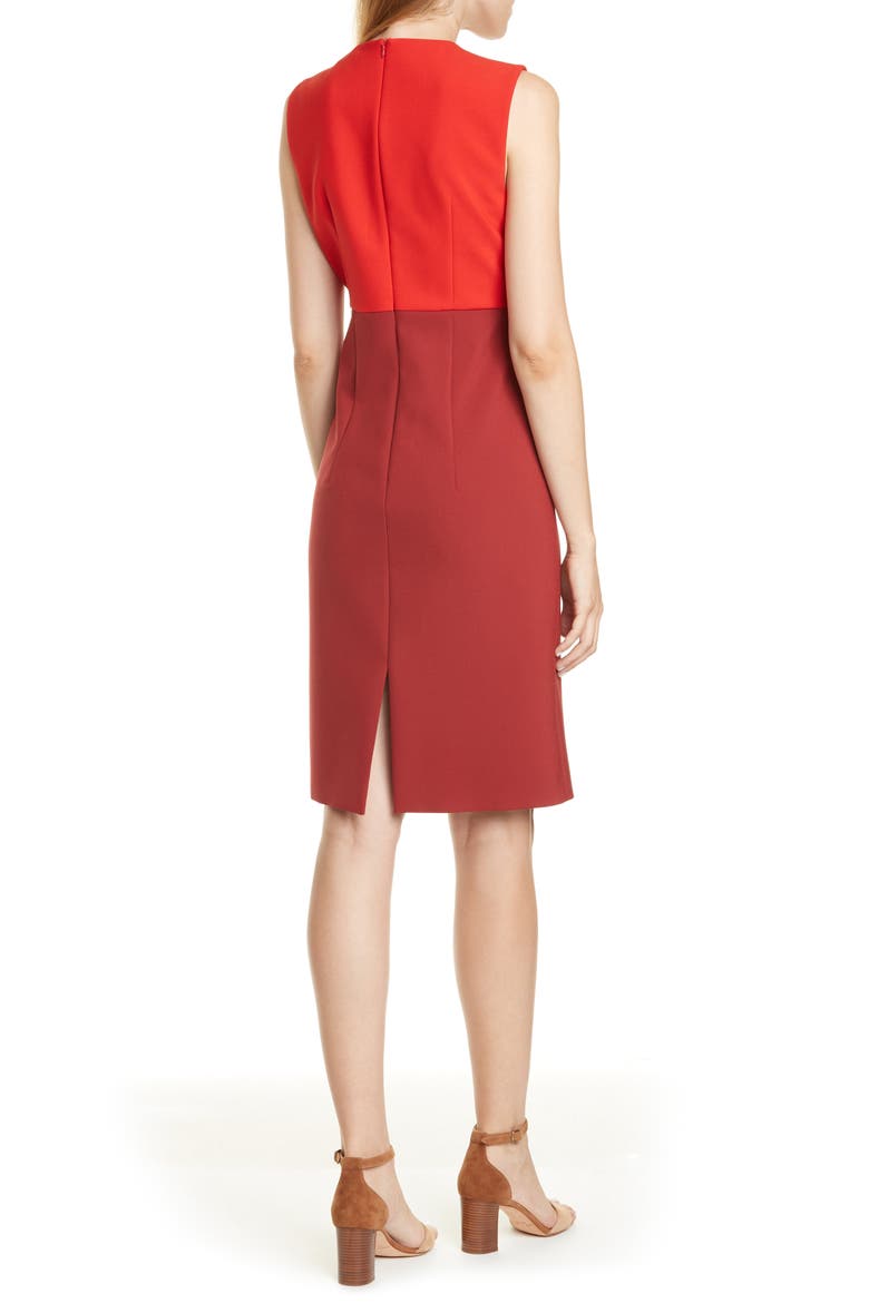 Daedalus Sheath Dress, Alternate, color, RUBY