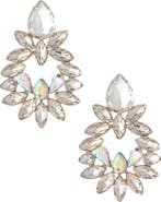 Ettika Floral Crest Drop Earrings