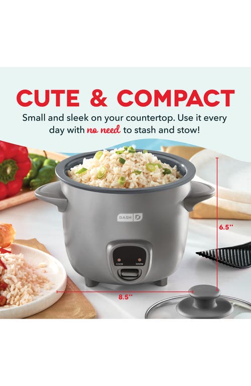 Dash Mini Rice Cooker In Gray