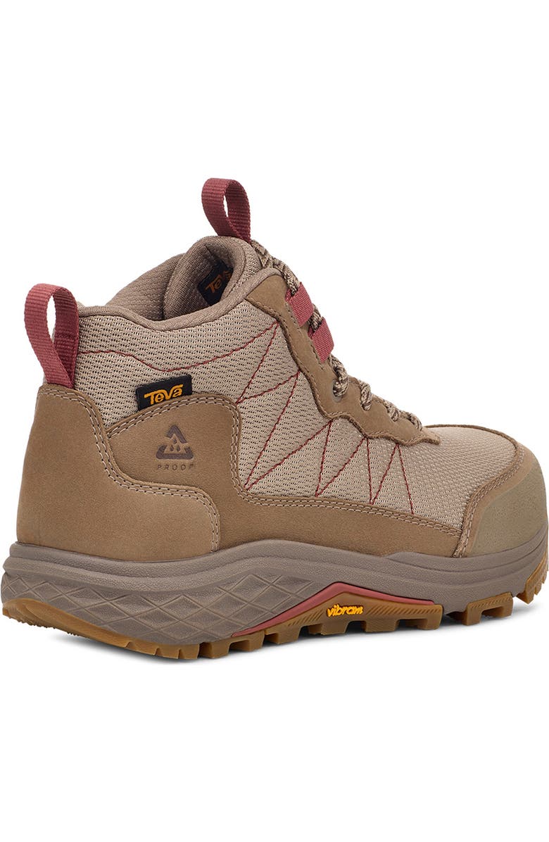 Teva Ridgeview Mid Hiking Boot, Alternate, color, Desert Taupe/ Marsala