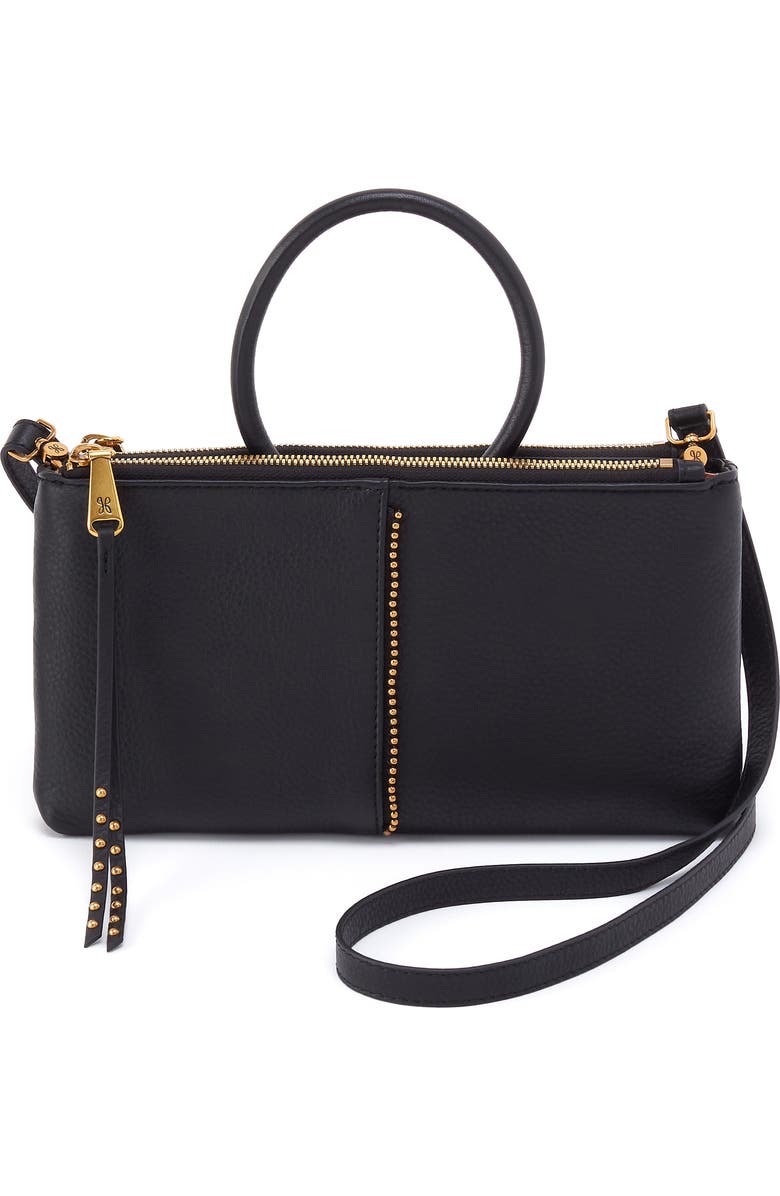 HOBO Sable Stud Crossbody Bag, Main, color, Black