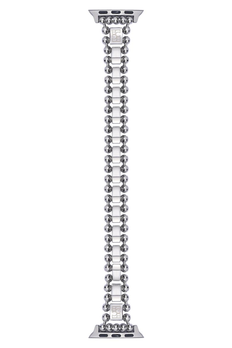 Max Beaded Apple Watch® Watchband, Main, color, SILVER
