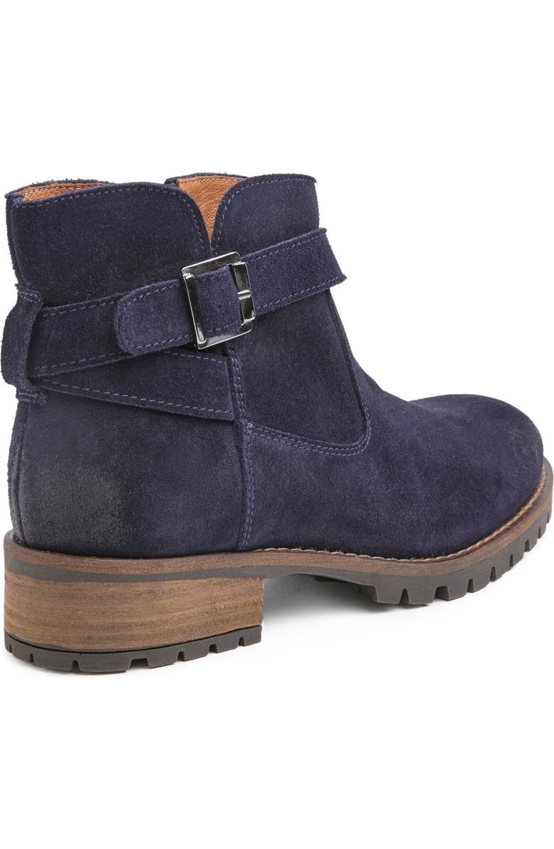 Celtic & Co. Strap Detail Ankle Boot, Alternate, color, Dark Navy