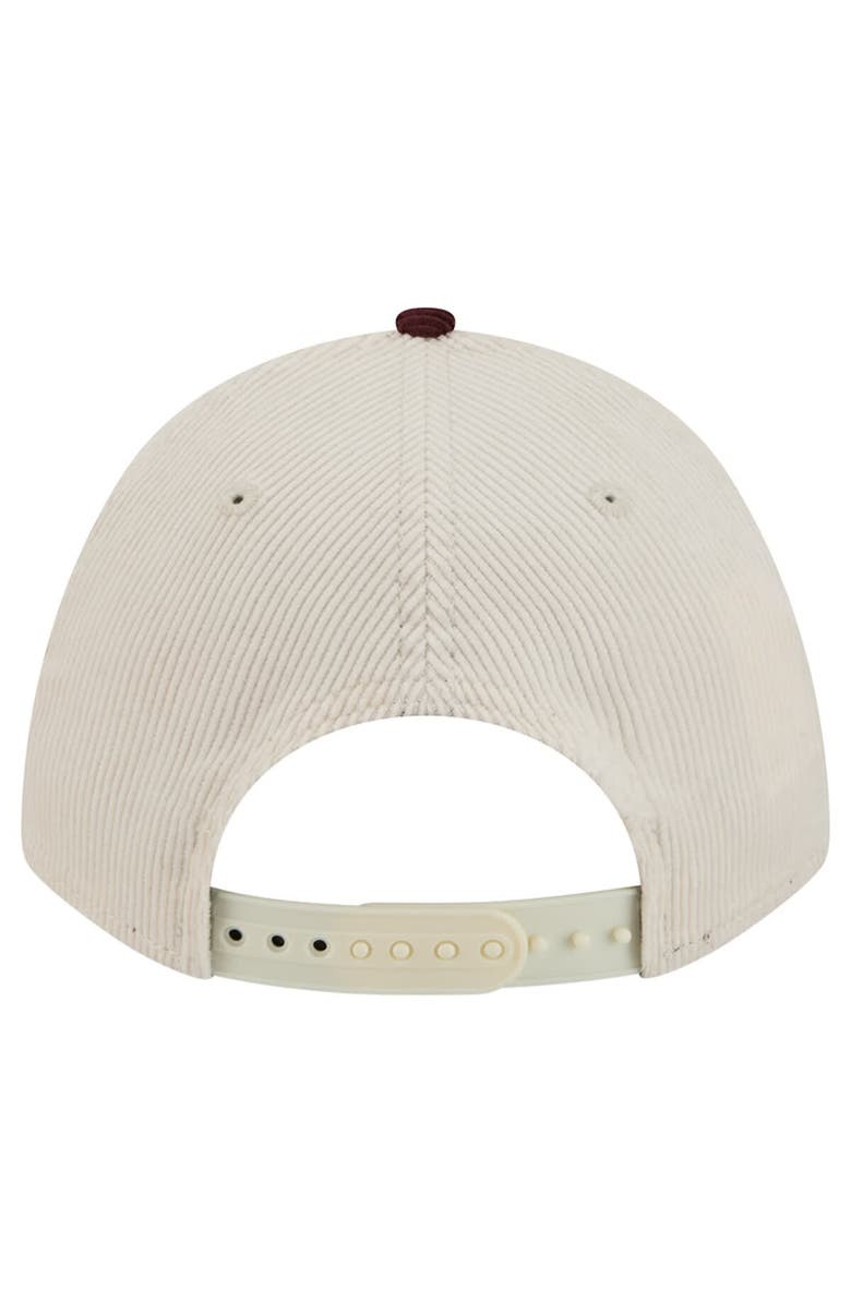 New Era Men's New Era Maroon/Cream Texas A&M Aggies Arch Two-Tone Corduroy 9FORTY A-Frame Adjustable Hat, Alternate, color, Maroon
