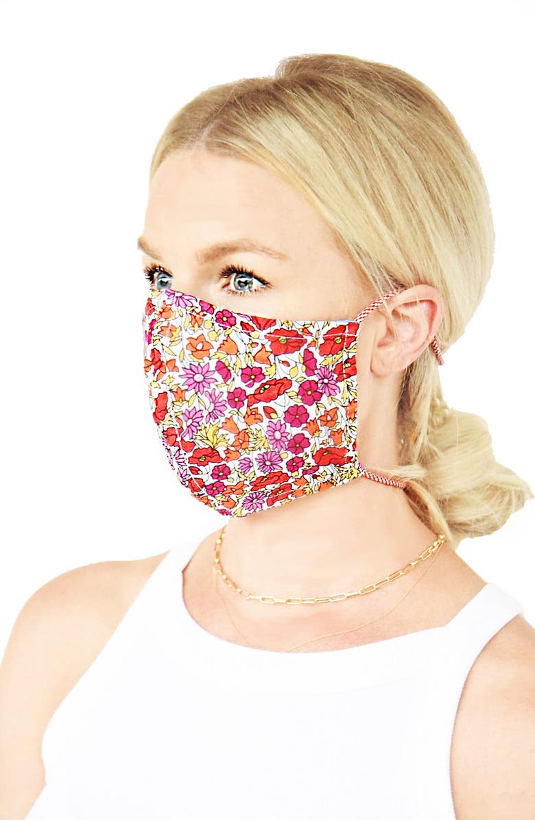 Ruby Grey Adult Cotton Face Mask, Alternate, color,