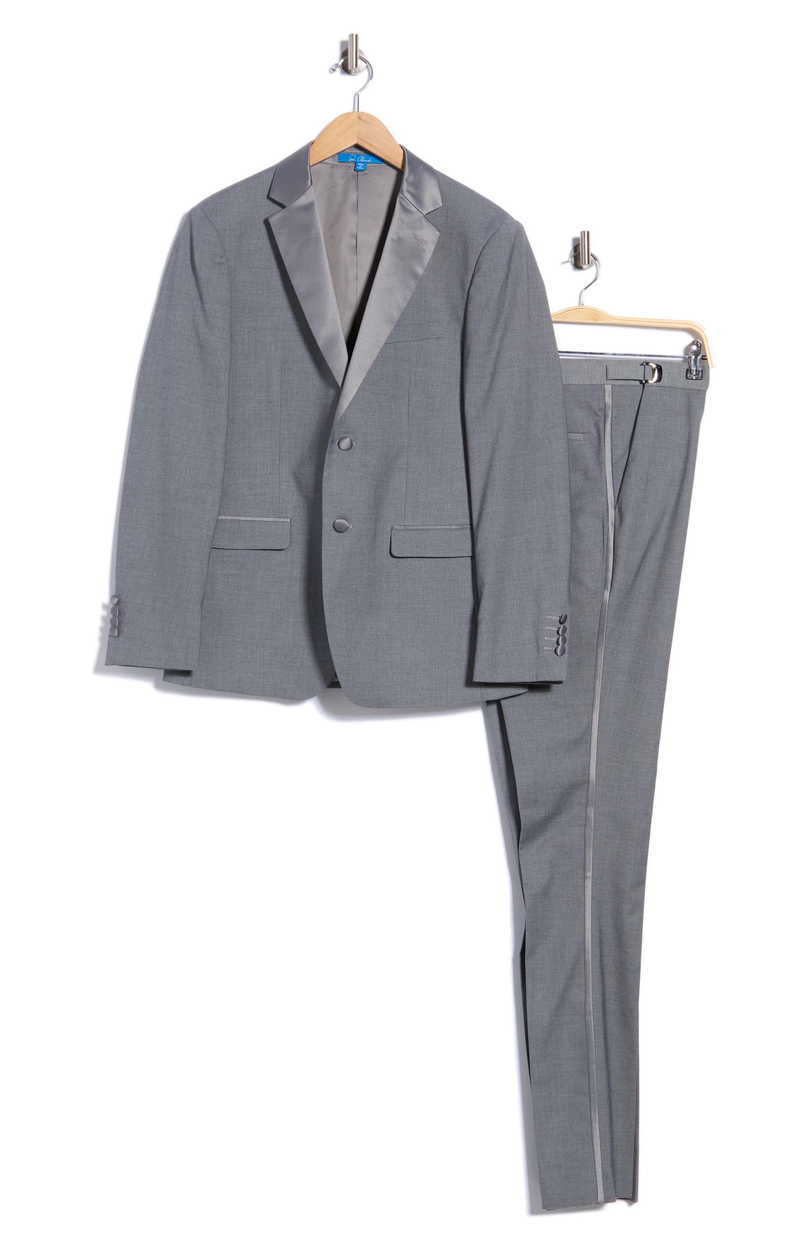One-Button Satin Peak Lapel Tuxedo