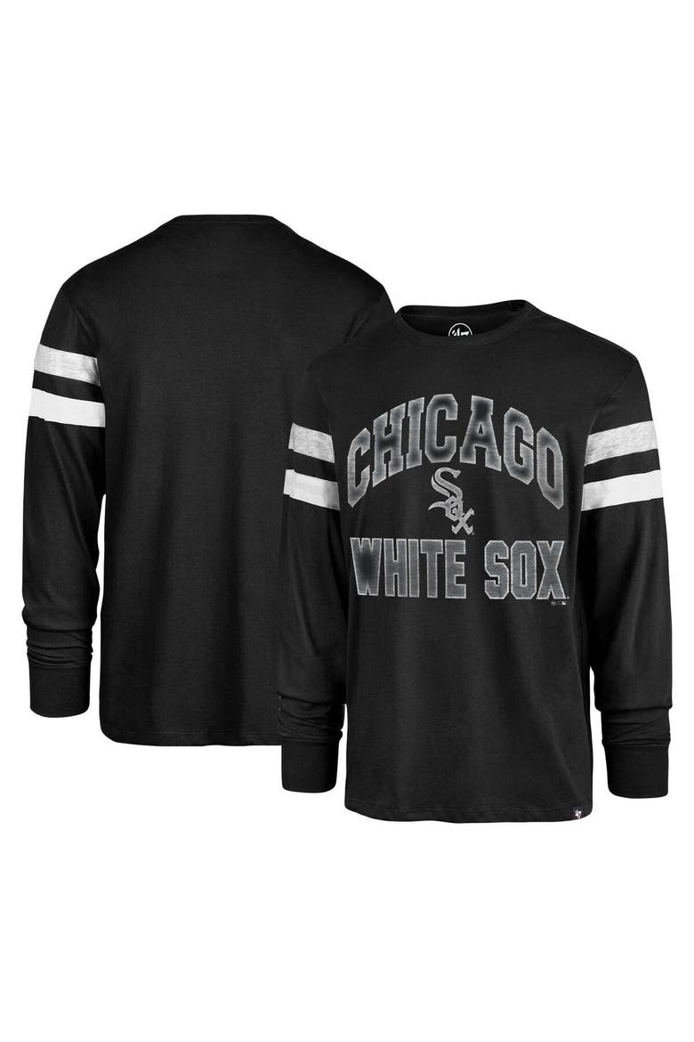Men's '47 Black Chicago White Sox Irving Long Sleeve T-Shirt, Main, color, Black