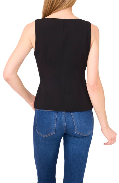 Cece Boat Neck Waistcoat In Multi