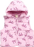 Tucker + Tate Kids' Print Hooded Puffer Vest