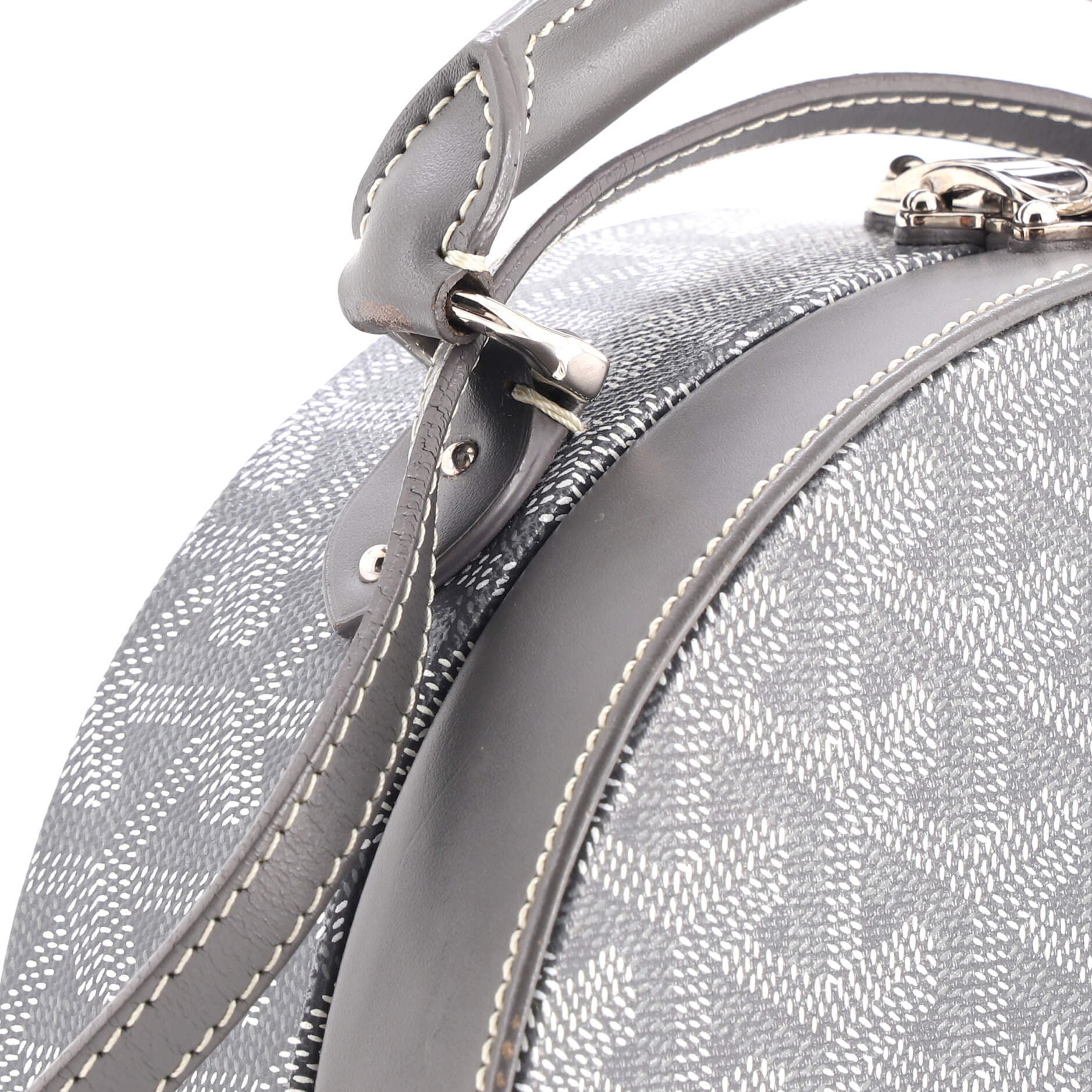 Alto Hatbox Bag Coated Canvas, Alternate, color, Grey