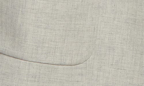 Rabanne Drawcord Waist Mottled Cotton & Wool Blazer In Mix Grey