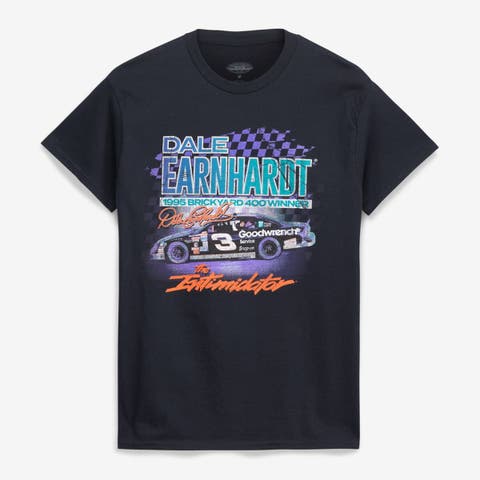 Men's Checkered Flag Sports Black Dale Earnhardt 1995 Brickyard 400 Champions T-Shirt